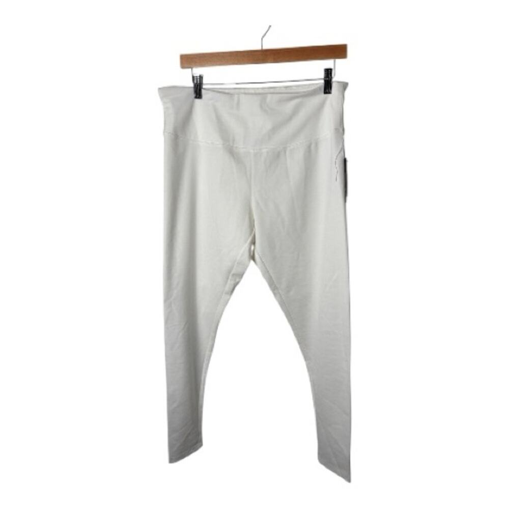 INC White High Waist Pull On Skinny Pants XL